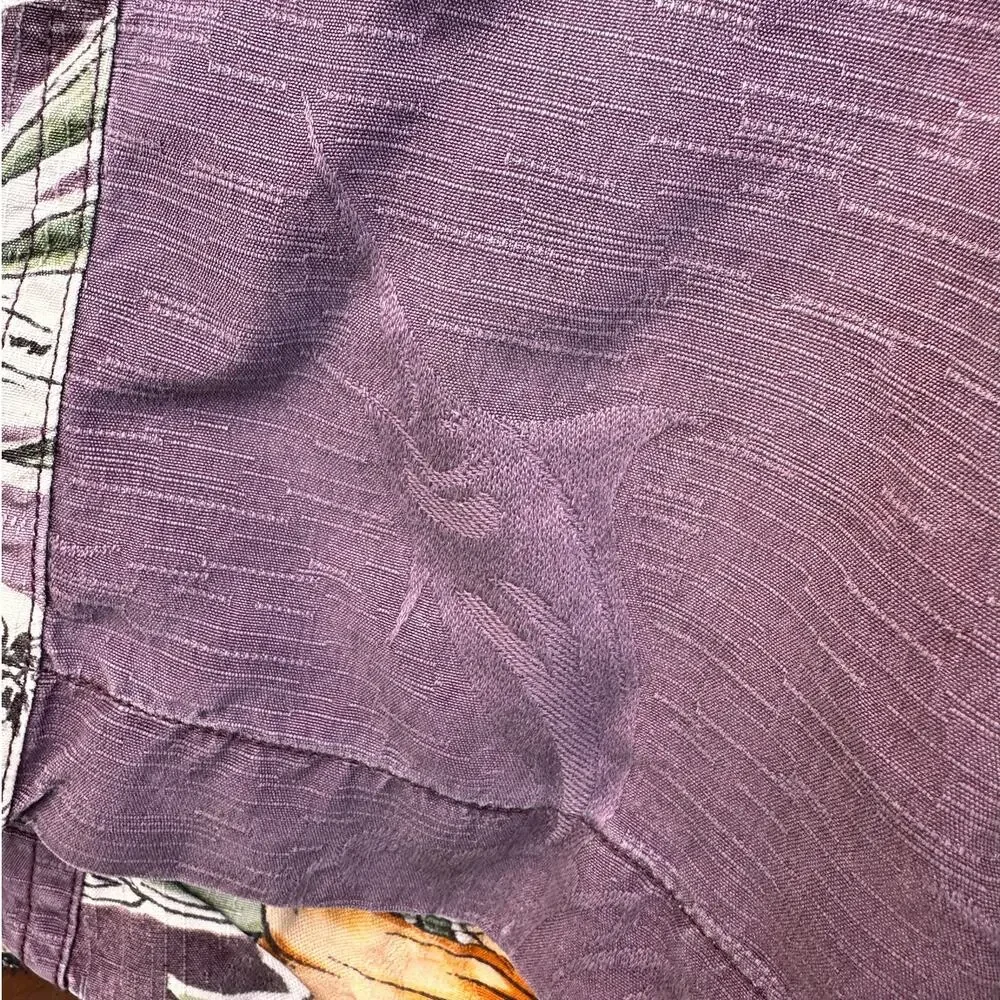 Vintage 90s Y2K Tommy Bahama Men's Silk Hawaiian Shorts with Drawstring Waist